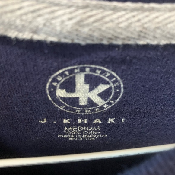 Mens Size Medium Navy Blue J Khaki T-Shirt - Picture 2 of 3